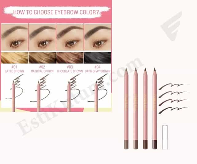 E02 - Pink Flash Waterproof Eyebrow Pencil