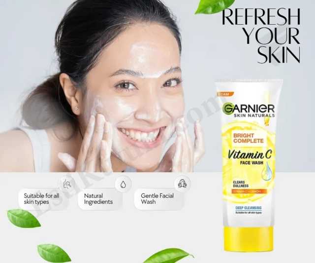 Garnier Bright Complete Vitamin C Face Wash - 100gm