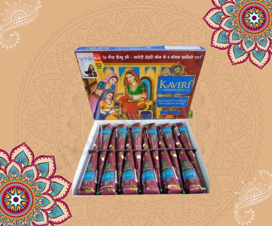 Kaveri Mehendi Box - 12pis